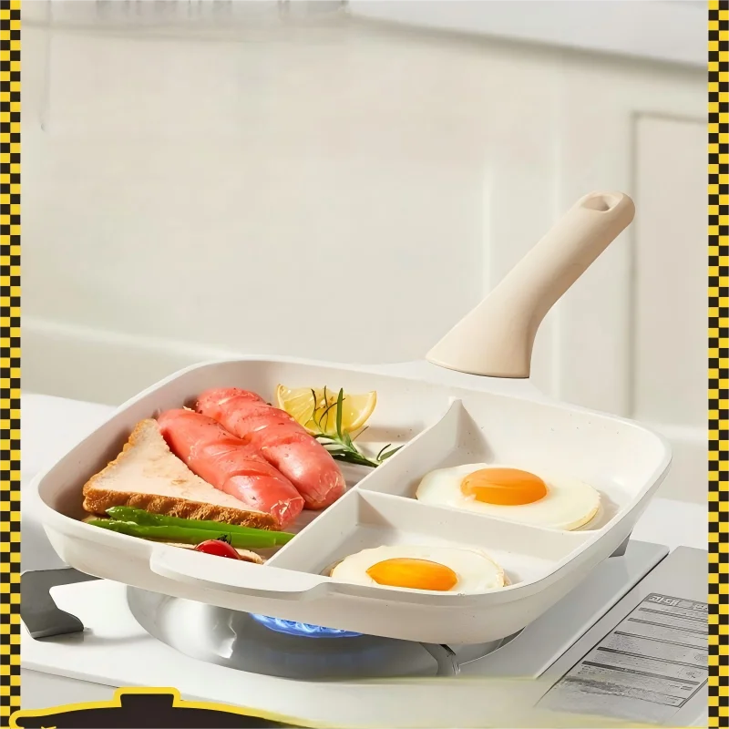 

Cooker King Non-stick Frying Pan, Egg Burger Pan, Household Flat Skillet, Breakfast Pan, Pancake Pan, Egg Cooking Tool
