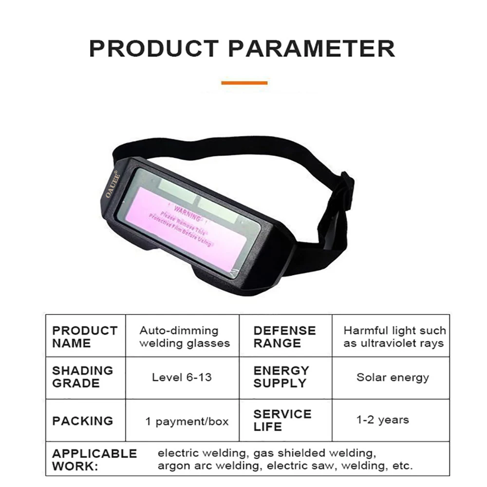 Gafas de soldadura de oscurecimiento automático, gafas solares de soldadura de arco de argón, gafas antideslumbrantes especiales, herramientas para