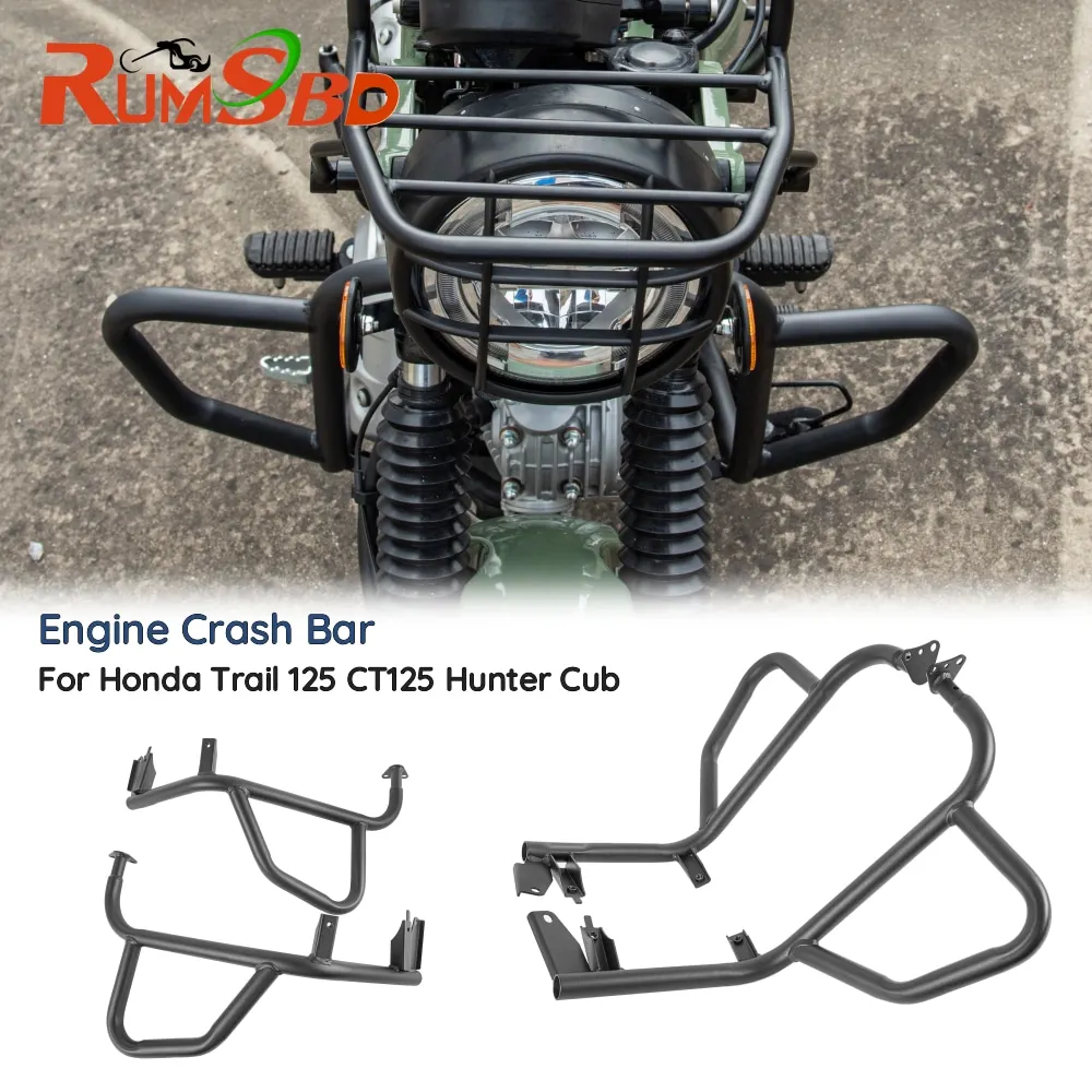 

CT125 Trail125 Motorcycle Engine Guard Bumper Crash Bar Protector For Honda Trail CT 125 Hunter Cub 2020-2023 Falling Protection