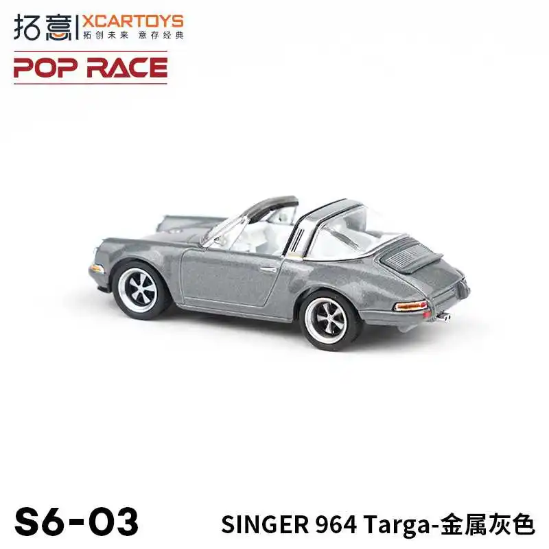 XCARTOYS 1:64 SINGER 964 Targa Miniaturmodell aus Metalllegierung, Ornamente für Erwachsene, Jungenspielzeug, Geburtstagsgeschenke für Kinder