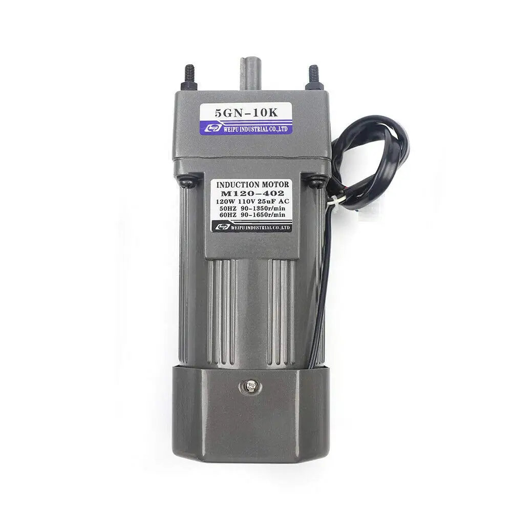 120W Untersetzung motor einphasig mit Drehzahl regler 45 U/min/135 U/min AC 110V