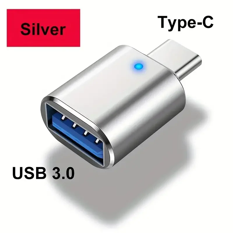 USB C To USB Adapter, USB C Male To USB 3.0 Female Adapter OTG Converter Compatible With MacBook Pro 2019/2018/2017 And More Typ