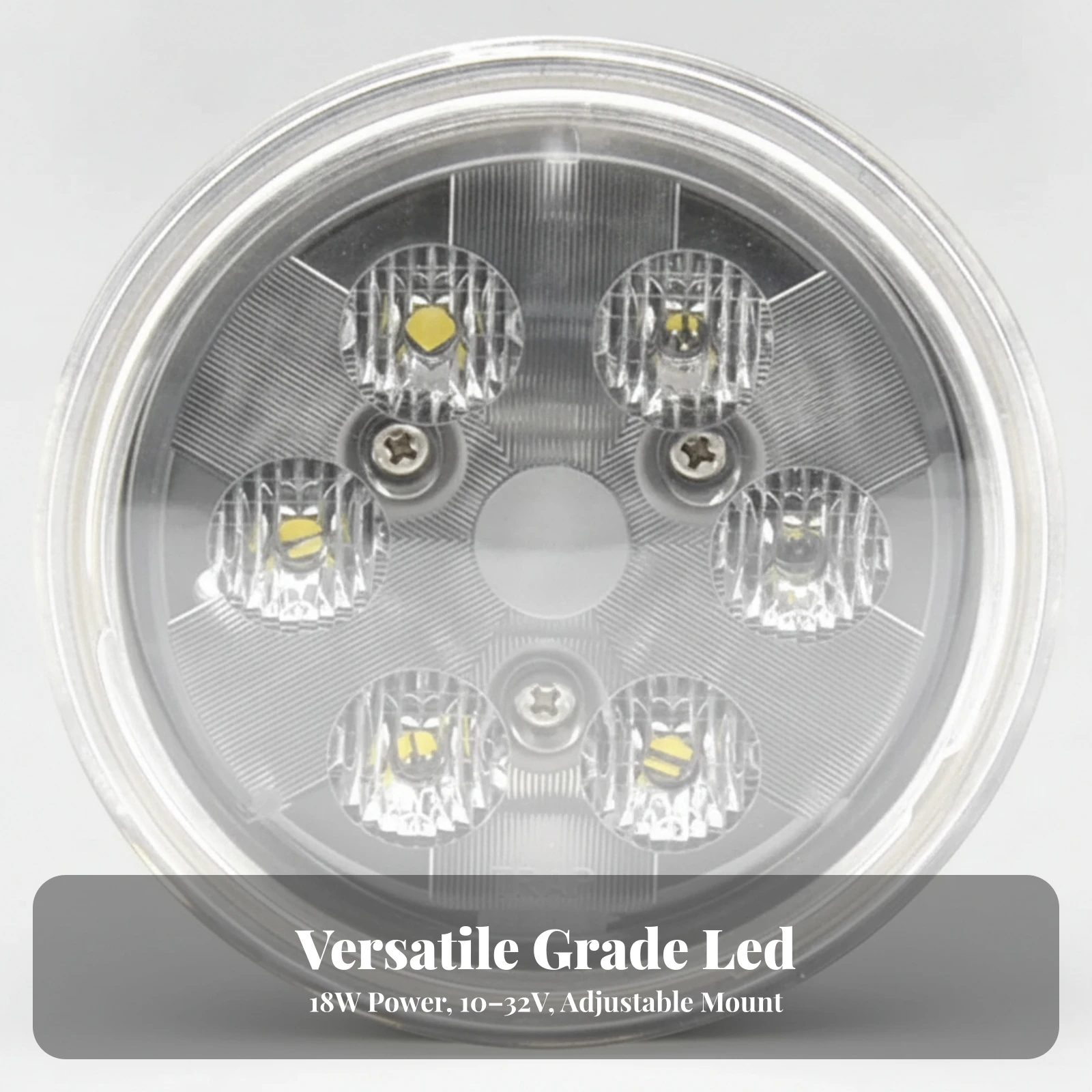 Round Par36 LED Work Light 1440 Lumens 10-32V Die Cast Aluminum Housing for Tractor Construction Vehicle