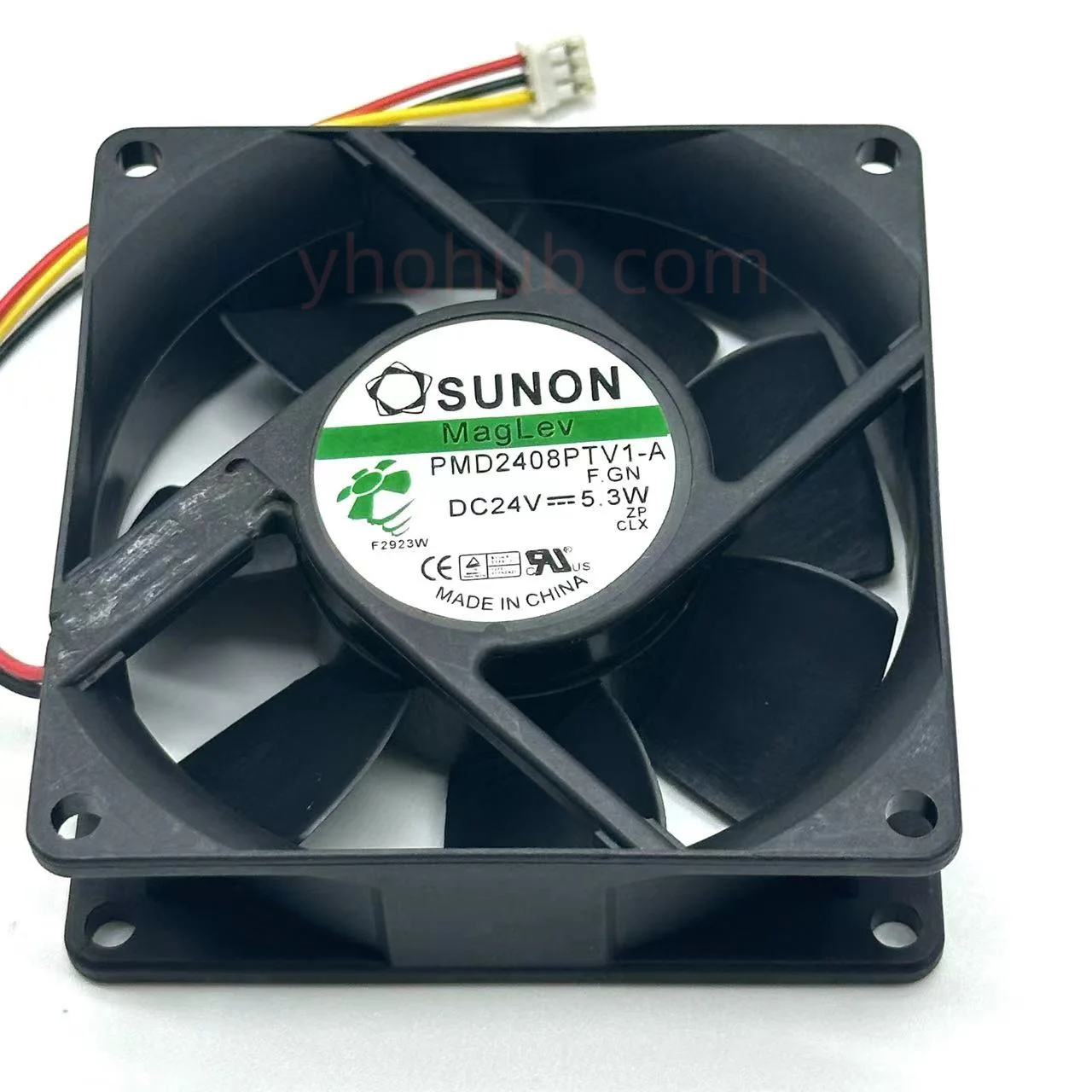 

SUNON PMD2408PTV1-A F.GN Server Cooling Fan DC 24V 5.3W 80x80x25mm 3-Wire