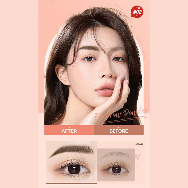 แสตมป์คิ้ว Shaping ชุดกันน้ำ Contour Stencil Tint ธรรมชาติ Stick เส้นผม One Step Brow Stamp มาสคาร่าคิ้ว2022