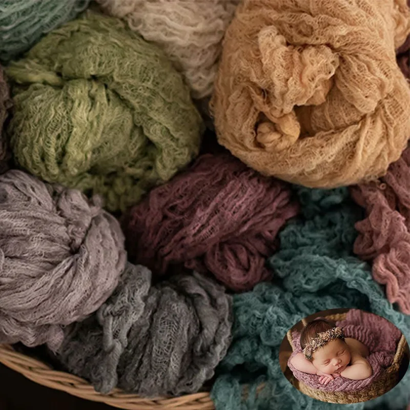 Пеленка для фотосессии новорожденных - Мягкое эластичное одеяло-пеленка с текстурным слоем, реквизит для фотосессии новорожденных.