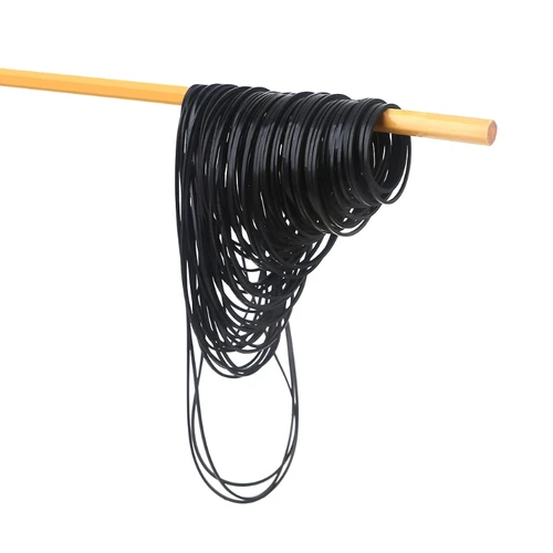 Imagen 1 del producto Kit de correa de transmisión de repuesto duradero, correa de goma de reparación de grabadora surtida de 100 piezas para grabadoras, Walkman, DVD, 40-135mm de largo