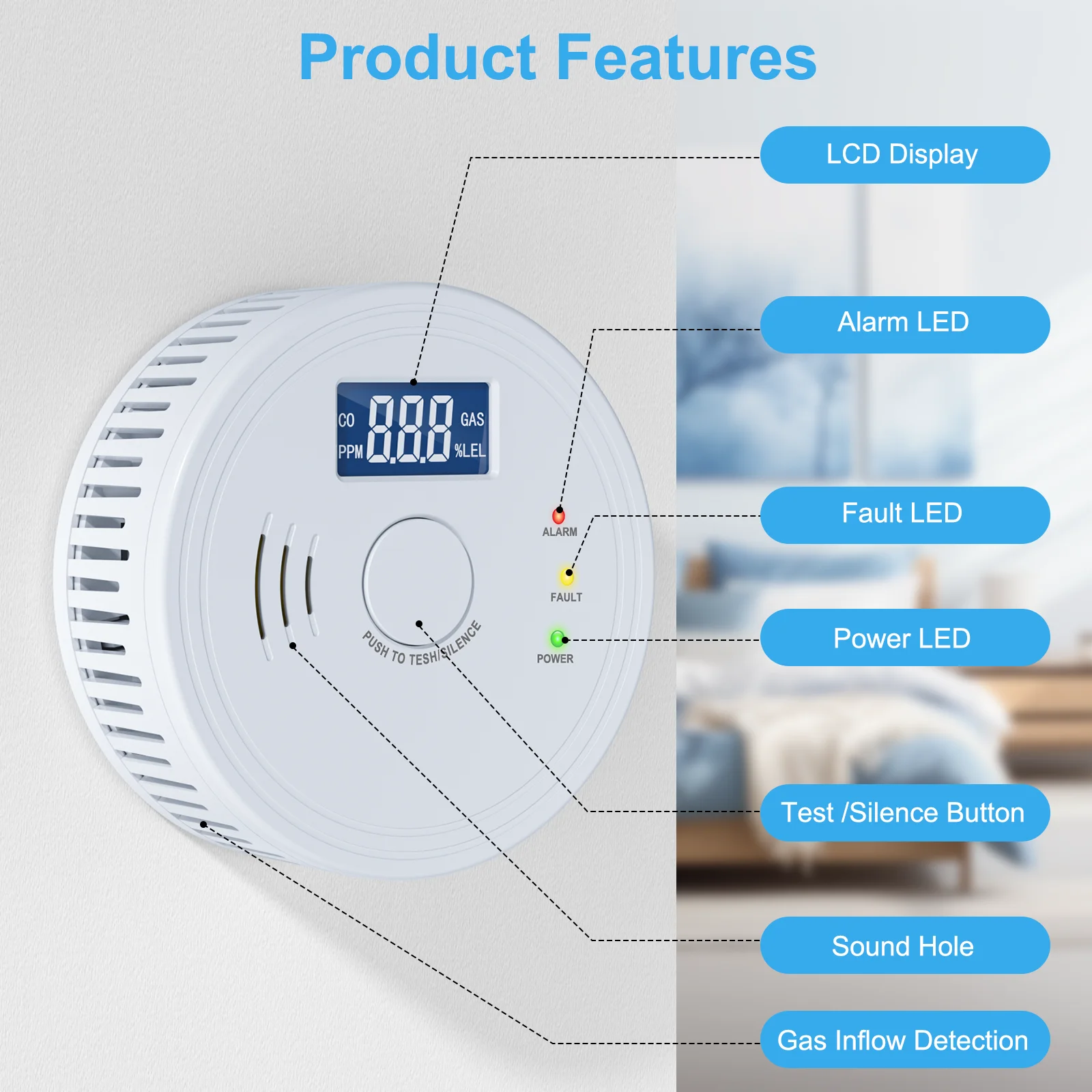 Rauchmelder und Kohlenmonoxidm – Smoke Leak Detector Bewertung und Preis
