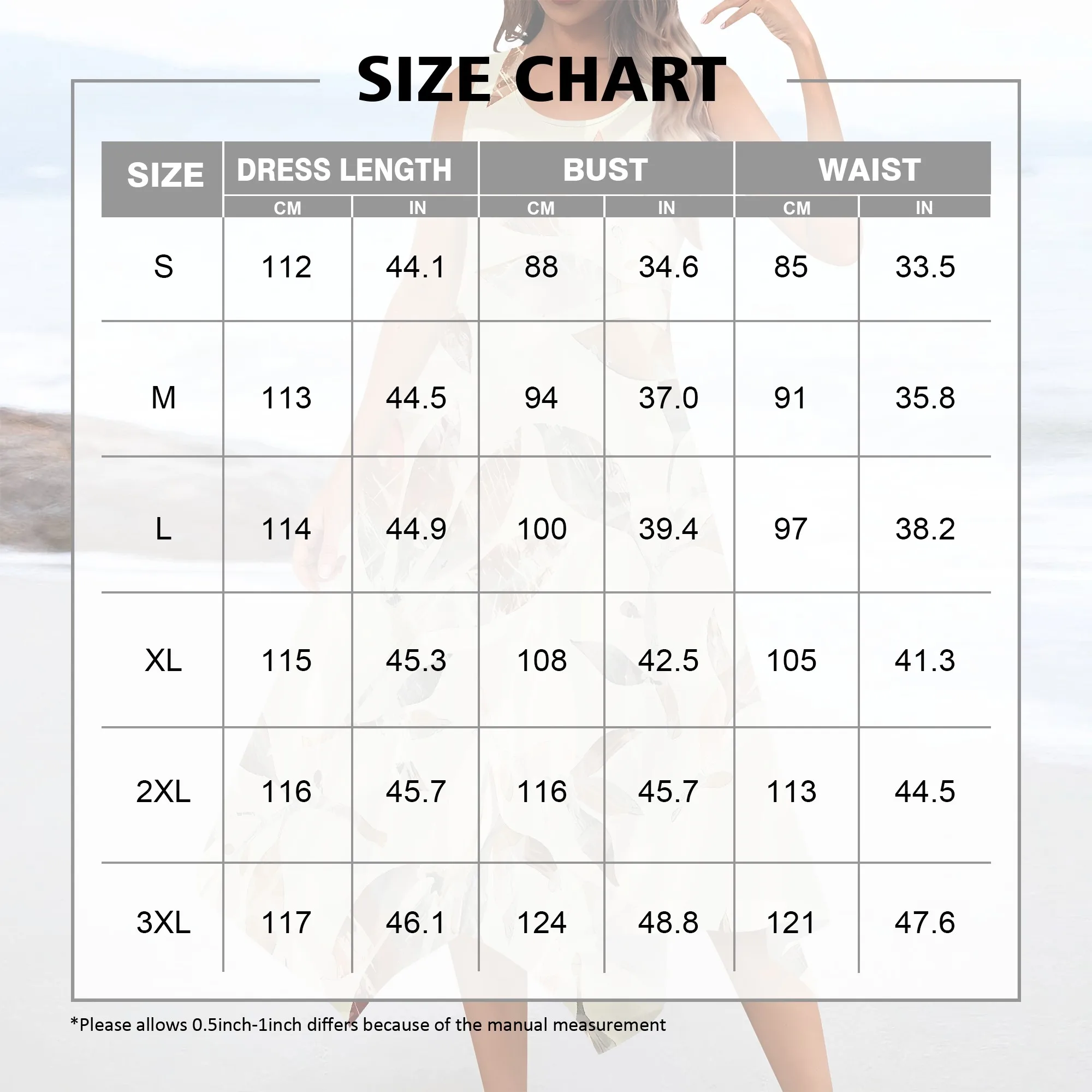 EQQZD Standard Size Stylish Crew Neck Halter Dress, Simple Leaf Print Midi Dress with Irregular Hem