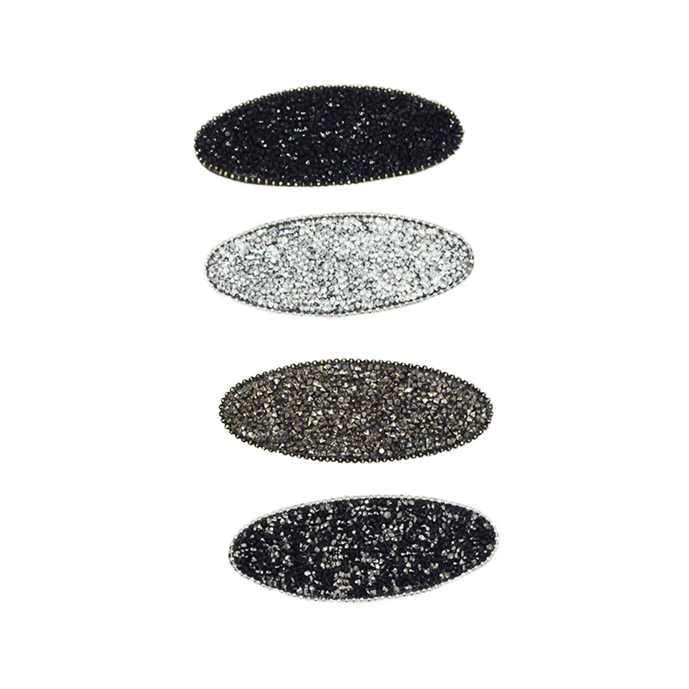 4Pcs Mixed Colors Crystal Hair Clips Eye Catching Barrettes for Girls Toddlers Abundant Quantity Flexible Replacement