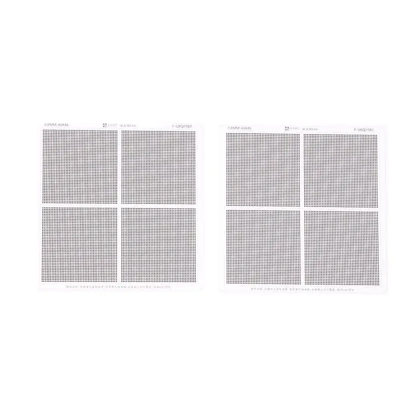 Hole Spacing 0.3/0.35/0.375/0.4/0.5/0.58/0.6/0.8/1.0mm Universal Green Oil Net UV Solder Mask BGA Reballing Stencil