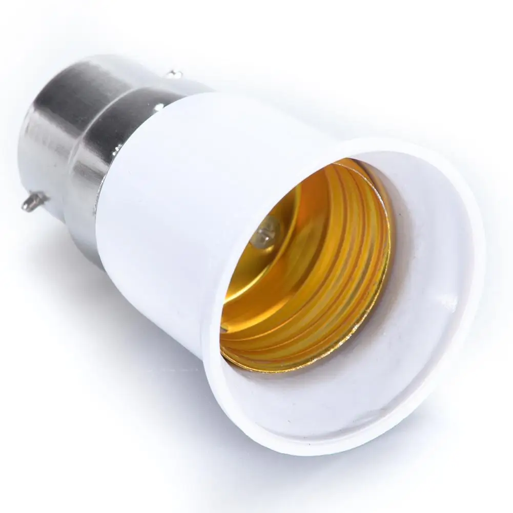 B22 to E27 Light Lamp Bulb Socket Base Converter Edison Screw to Bayonet Cap Base Lamp Holder Converter Socket Adapter