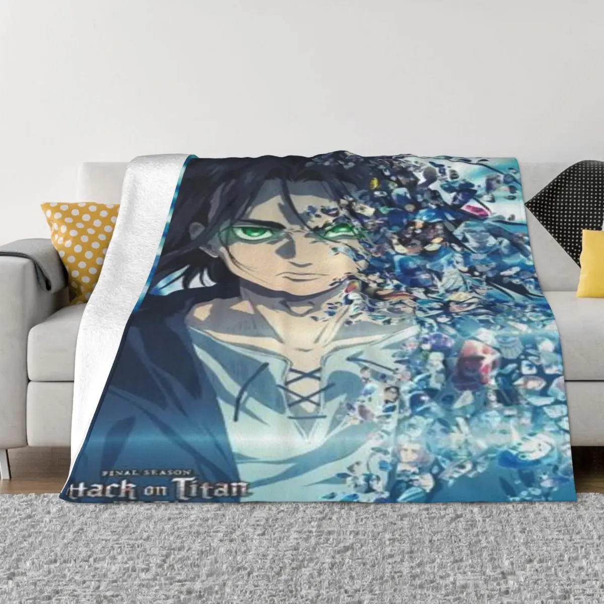 

Одеяла Attack On Titan 000191, дорожное одеяло, комфортное теплое, мягкое одеяло для дома и украшения