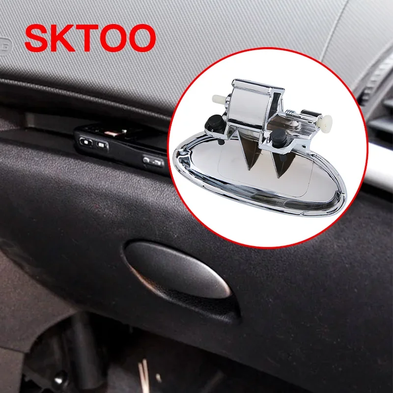 SKTOO Fit For Peugeot 206 207 For Citroen C2 Storage Box Glove Box Cover Puller  Glove Box Cover Buckle Hand