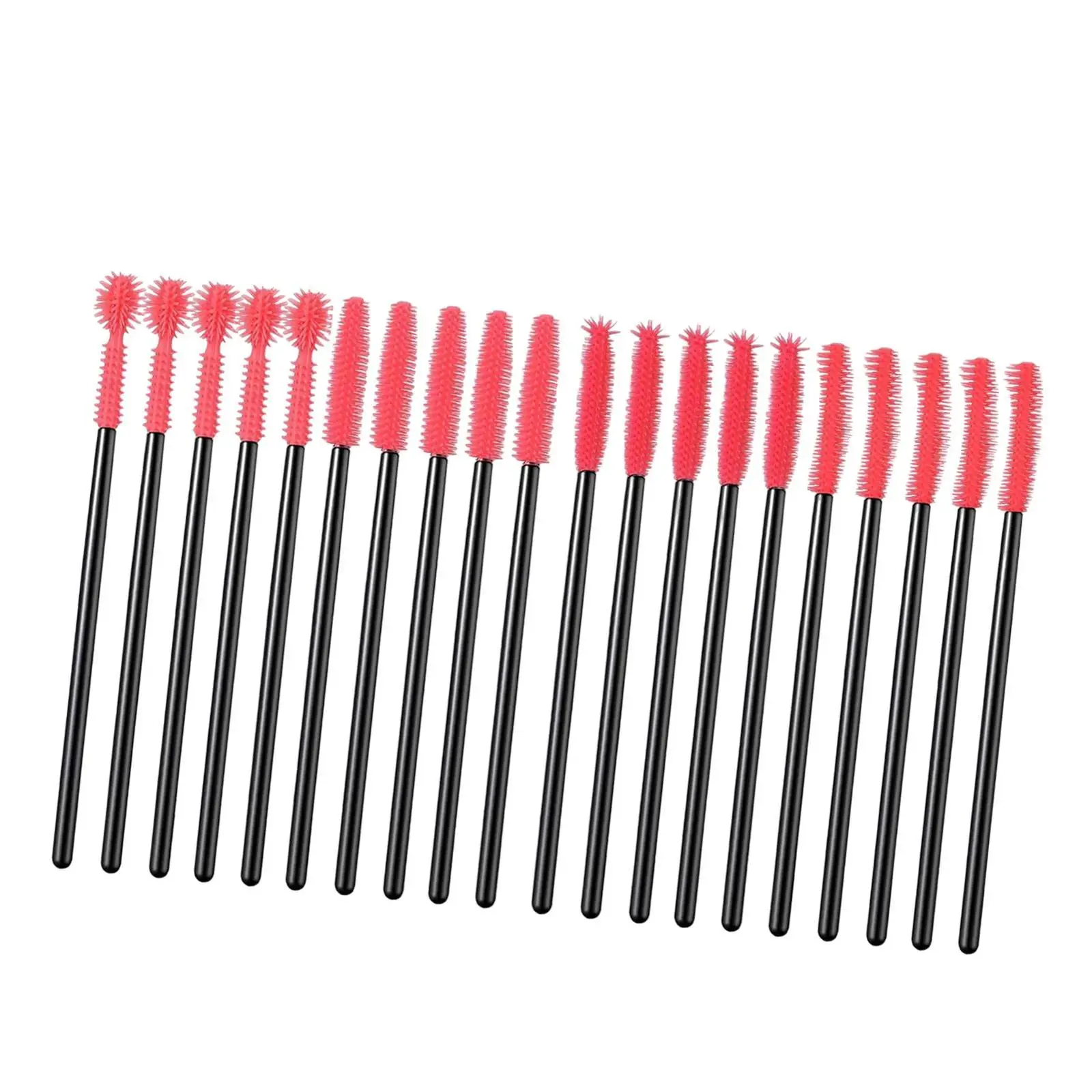 20Pcs Sewing Machine Cleaning Brushes Red Lightweight Accessories Multifunctional Parts Silicone Dense Bristles for Corner Home