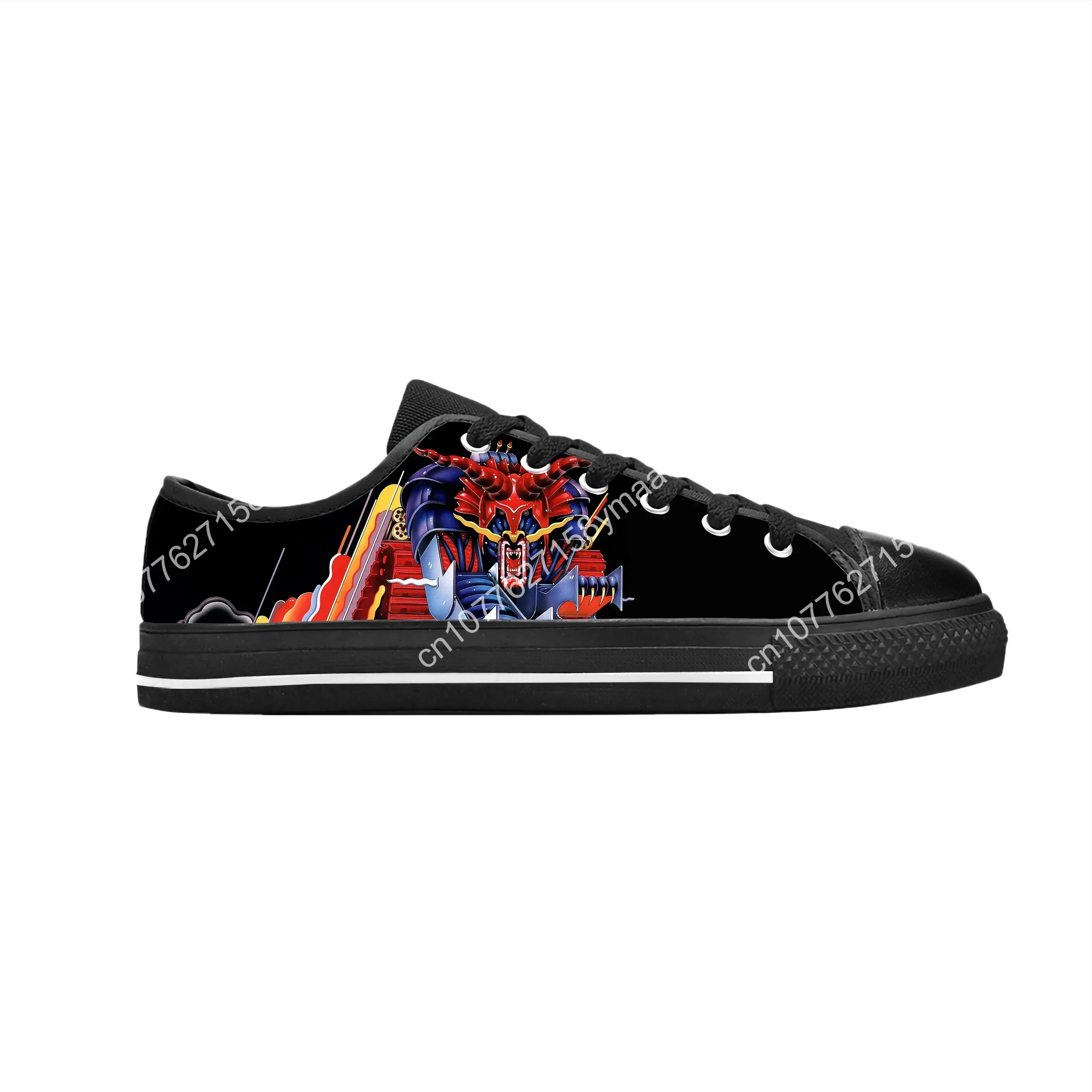 Judas Priest Heavy Metal Rock N Roll Band Hip Hop Casual Cloth Shoes Low Top Comfortable Breathable 3D Print Men Women Sneakers