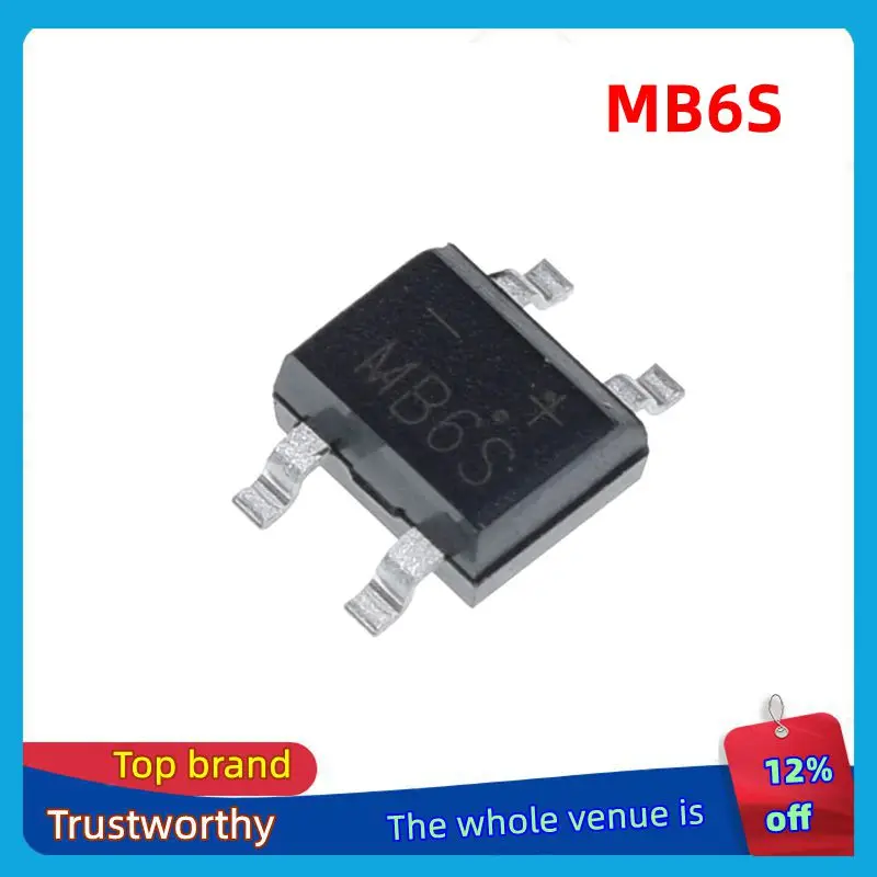 10/100 قطعة 600 فولت 0.5 أمبير mb6s