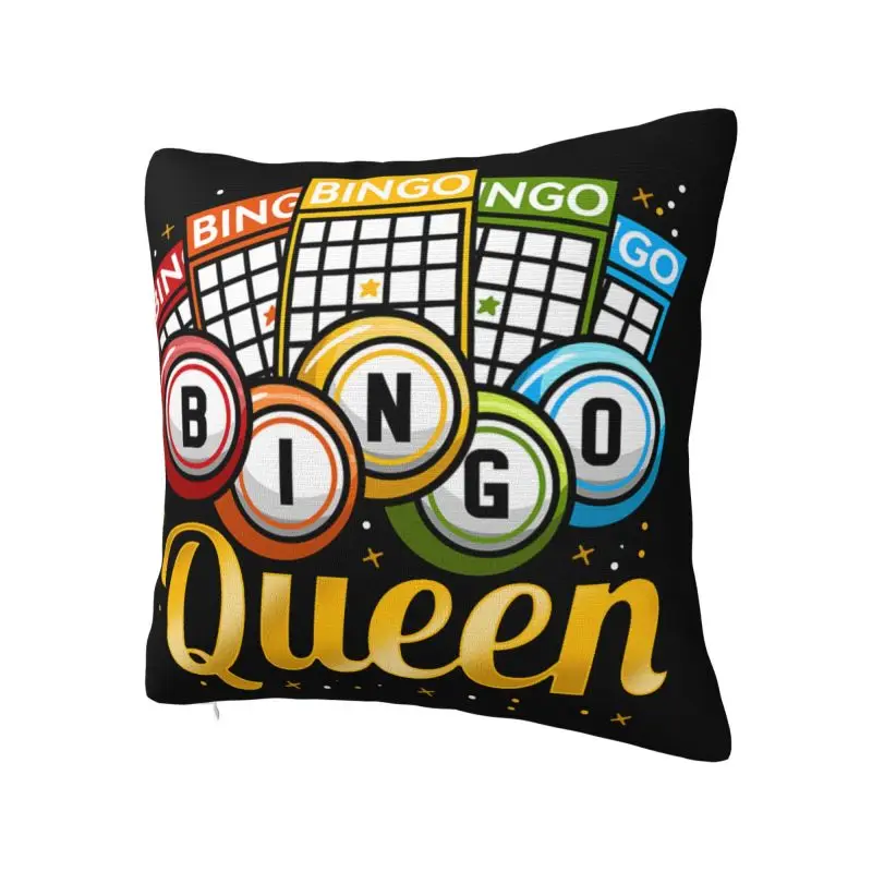 Custom Nordic Style Bingo Queen Cushion Cover 40x40cm Soft Throw Pillow for Sofa Square Pillowcase