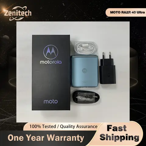 Original Motorola Razr 40 Ultra 5G XT2321 Mobile phone CPU Qualcomm Snapdragon 8+ Gen 1 Screen 6.9" Fingerprint razr 40 ultra