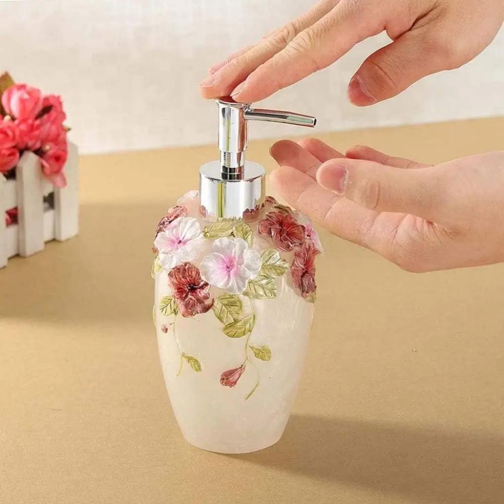 Portable Refillable Liquid Lotion Dispenser Leakproof Shampoo Container Hand Lotion Pump Bottle Resin Dispensing Bottles