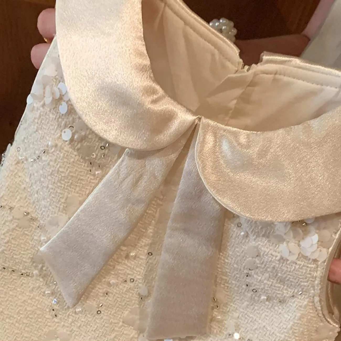 Girls' Little Fragrant Princess Skirt Spring Autumn Winter Edition 2025 New Year's Eve Dress for Baby Girls