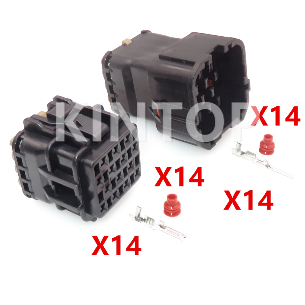 1 Set 14 Pins 7222-7544-30 7123-7544-30 AC Assembly Auto Sealed Wiring Terminal Electrical Socket MG640352 MG610350 MG630353-7