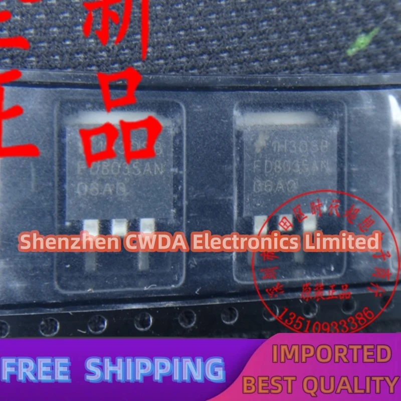 10PCS-20PCS  FDB035AN06A0  22A 60V N  MOSFET TO-263AB In Stock Can Be Purchased 