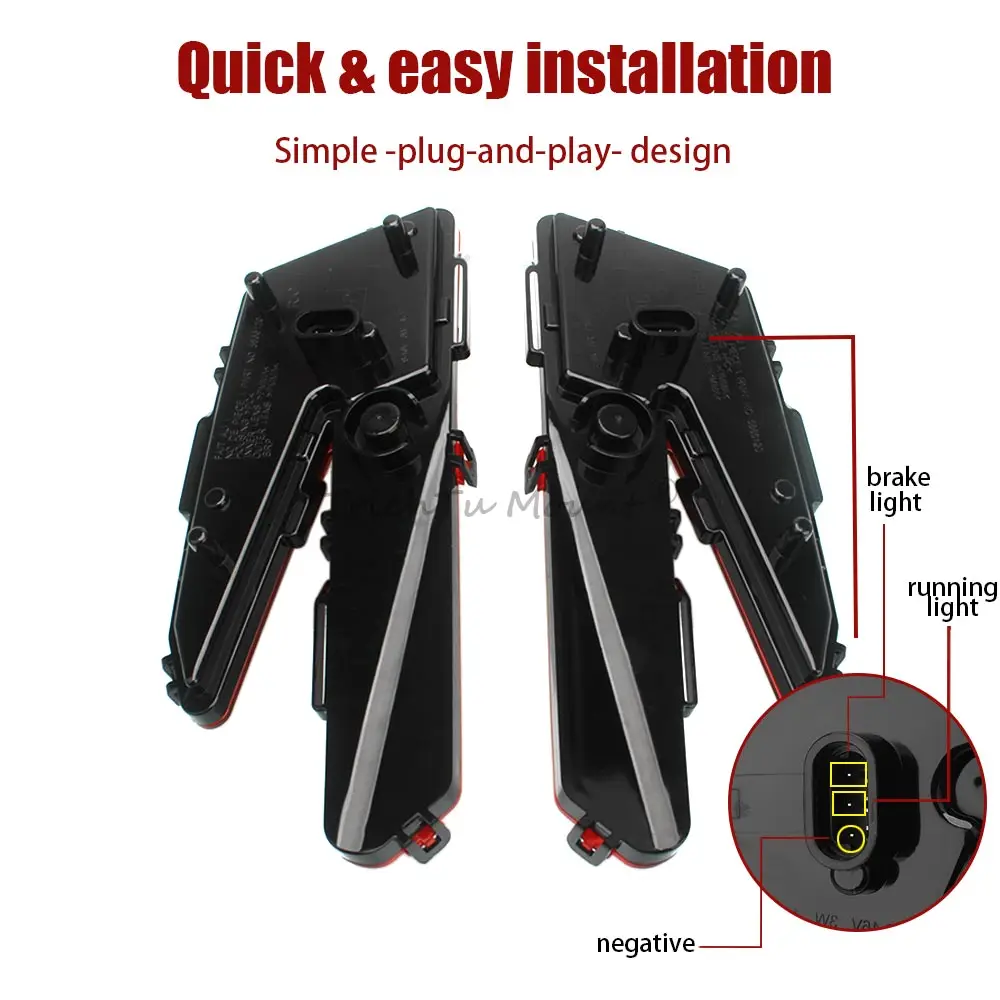 UTV LED Tail Light Assembly For Can-Am Maverick X3 Max R XRS XDS Turbo DPS 2017-2026 Rear Tail Brake Stop Lamp Accessories - view 6
