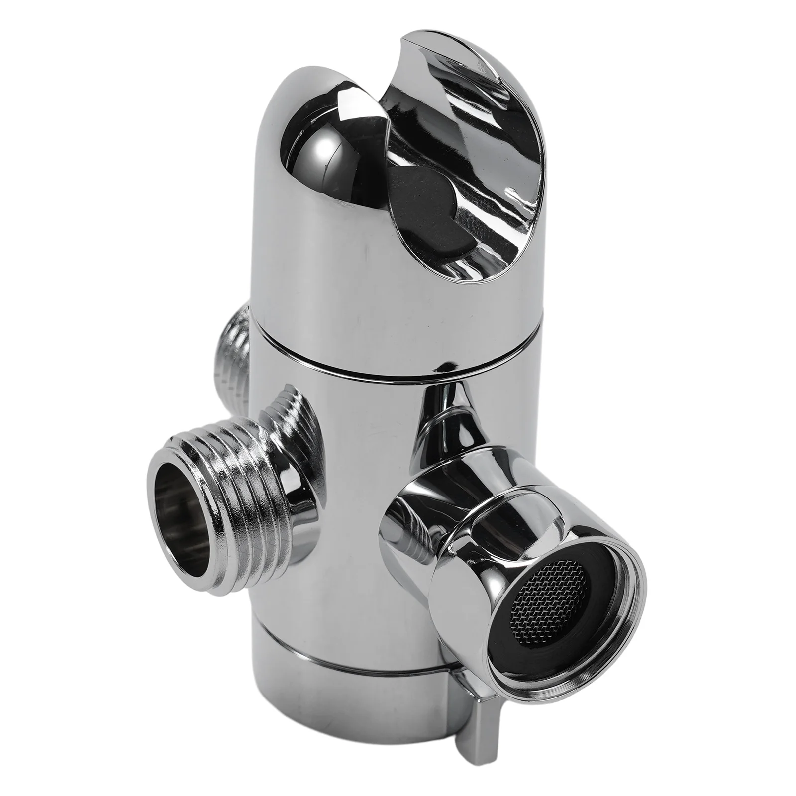 Bathroom Home Shower Head Diverter 3 Way Diverter For Handheld Shower Head Showering Component Silver ABS Adjustable