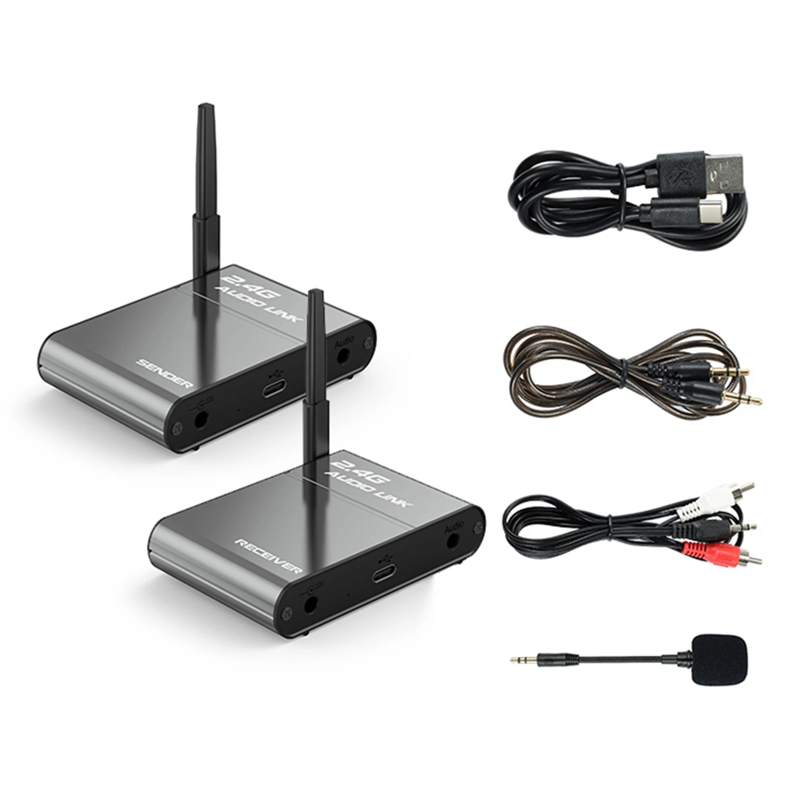 

2,4G беспроводной аудиопередатчик приемник 150 м на большие расстояния с низкой задержкой Hi-Fi аудиосистема для домашнего кинотеатра Speake Live Broadcast