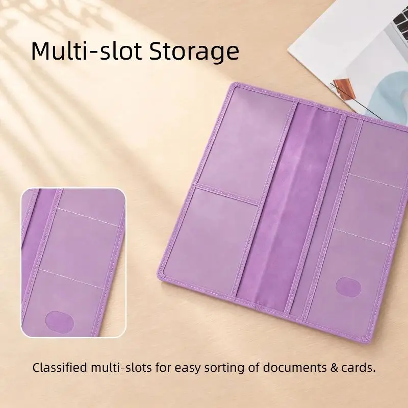 Porte-cartes d'assurance et de immatriculation de voiture à fermeture magnétique, durable, anti-pliage, organiseur de documents automobiles, accessoire de véhicule