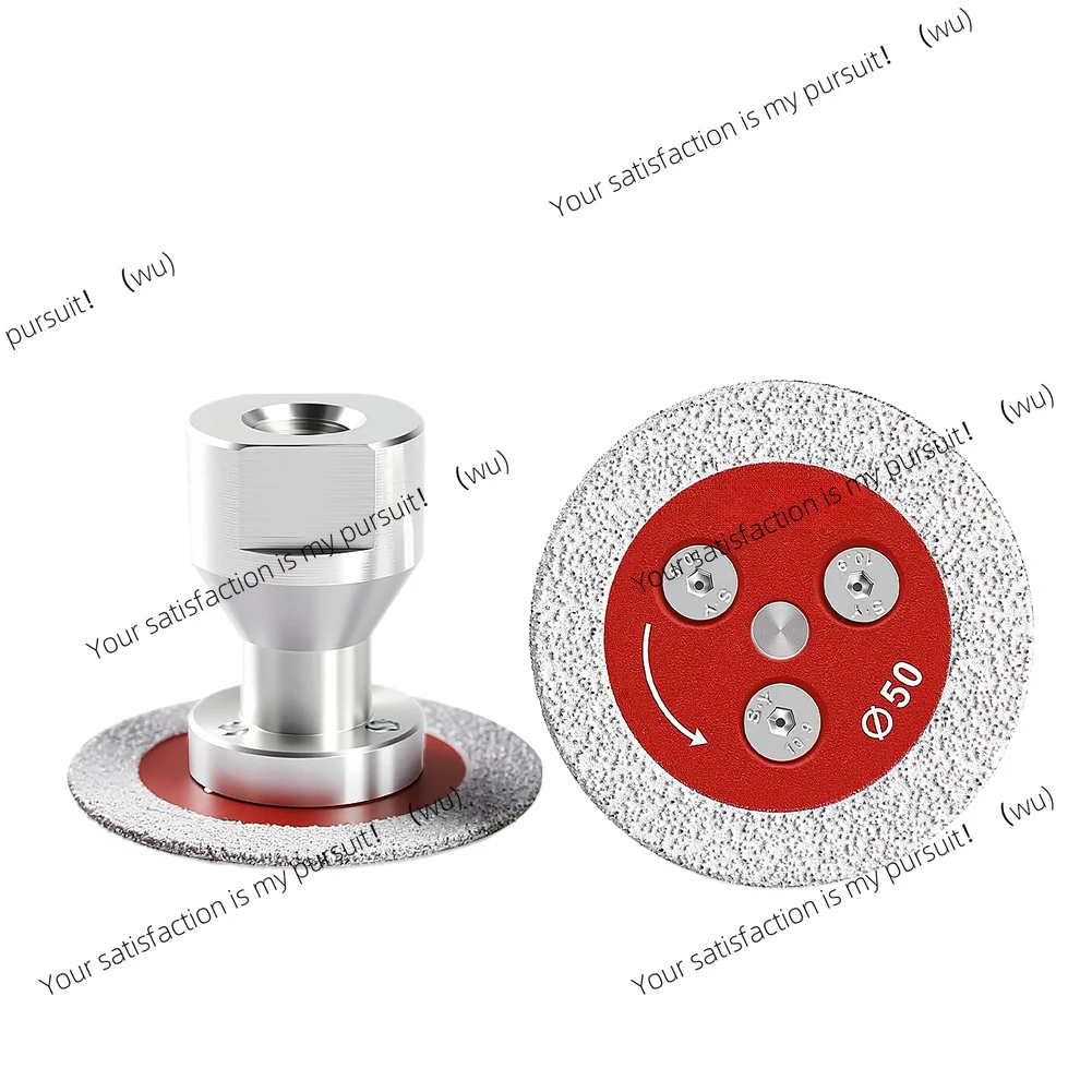 5pcs 50Mm, suitable for M14 and M10 grinding discs, vacuum brazed engraved hollow saw blade, suitable for M1