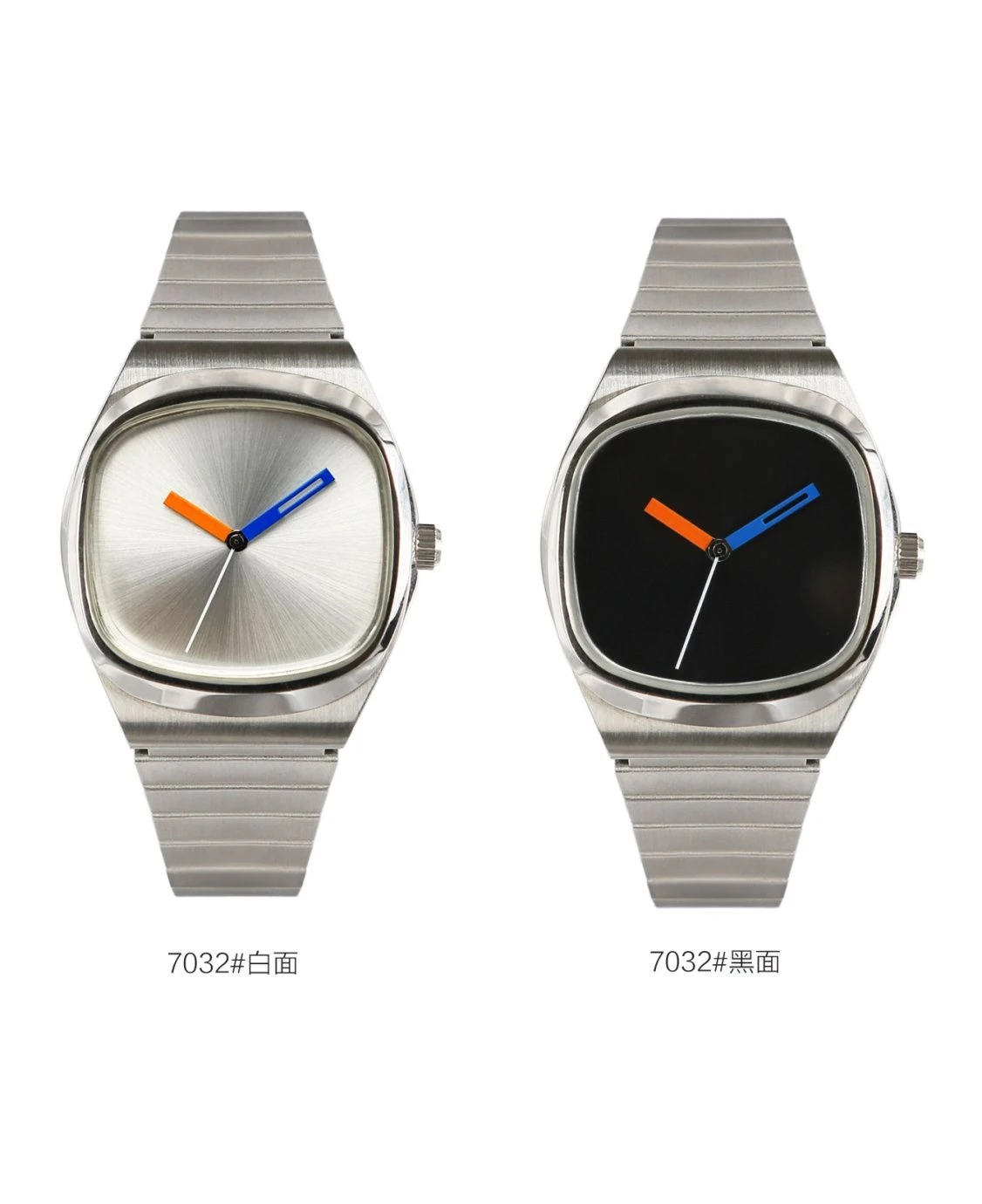 Minimalist style unisex multifunctional couple silver accessories fashionable waterproof quartz watch no logo