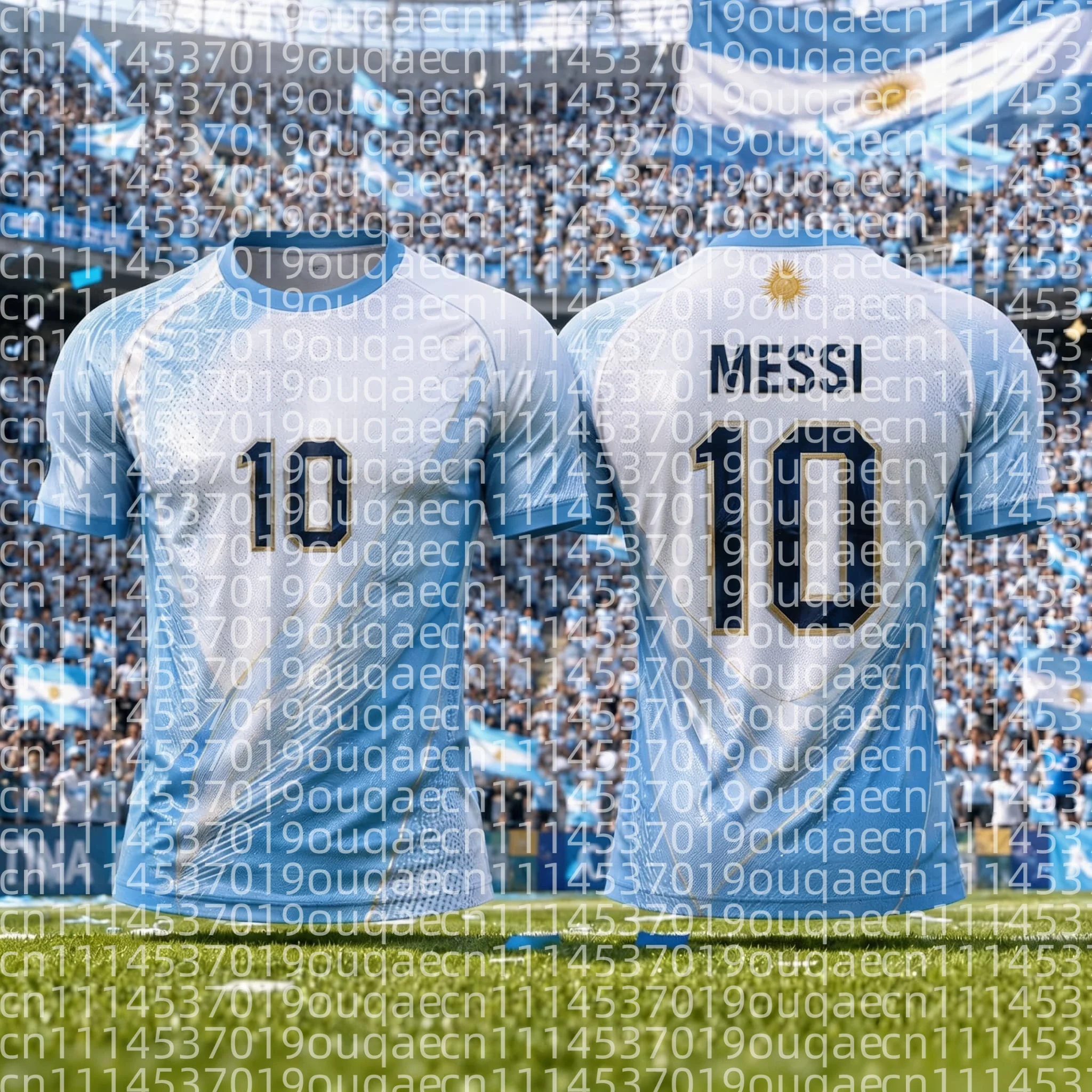2026 Hot Sale Messi No.10 Football Jersey Argentina Fan Shirt Summer Sportswear Breathable Comfortable Kids Adult Unisex Top
