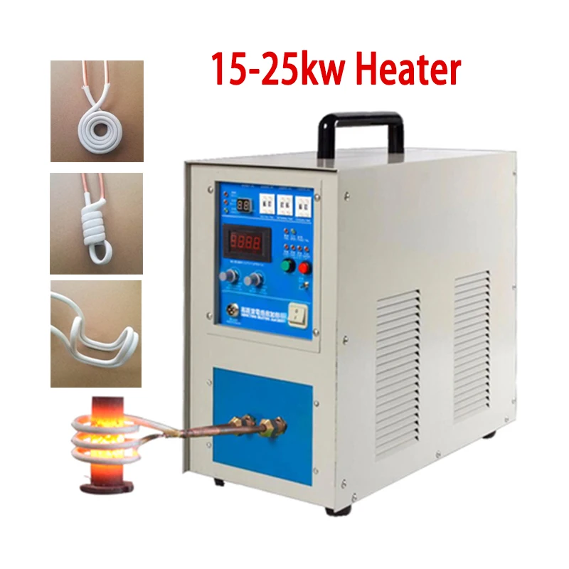 Induction Heater with 3 pcs coils 25KW Quenching Annealing Equipment Welder High Frequency Welding Machine Metal Melting Furnace