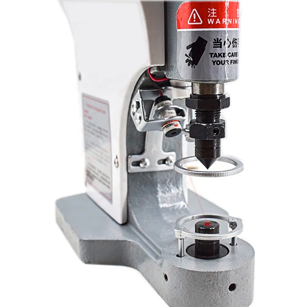 Manual Grade Semi-Automatic Snap Button Eyelet Punching Attaching Machine for Shoes Bags Garments Curtains-Plastic New Motor