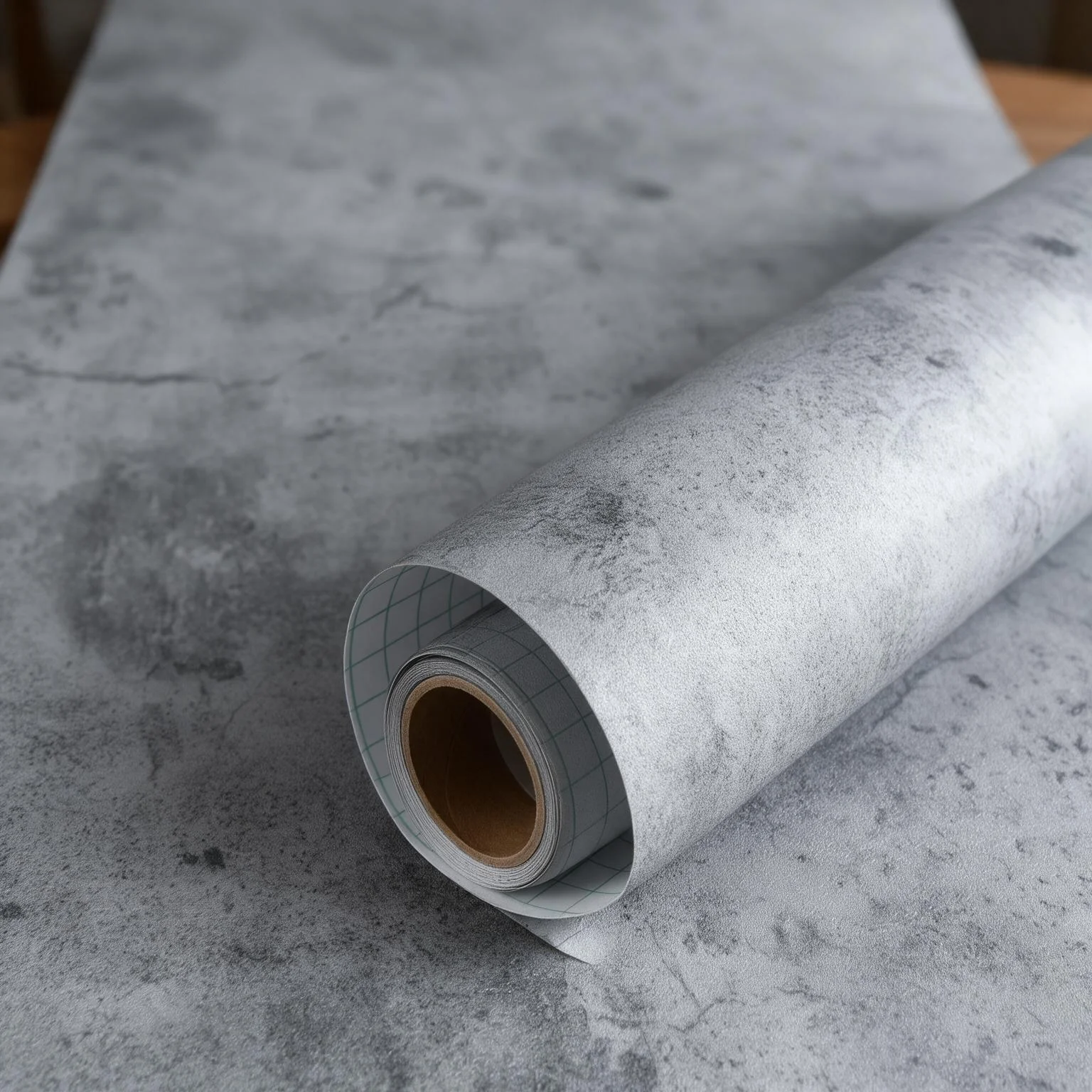 40cm Gray Cement Contact Paper Peel and Stick Wallpaper Waterproof Vinyl for Kitchen Cabinet Countertop Renovation