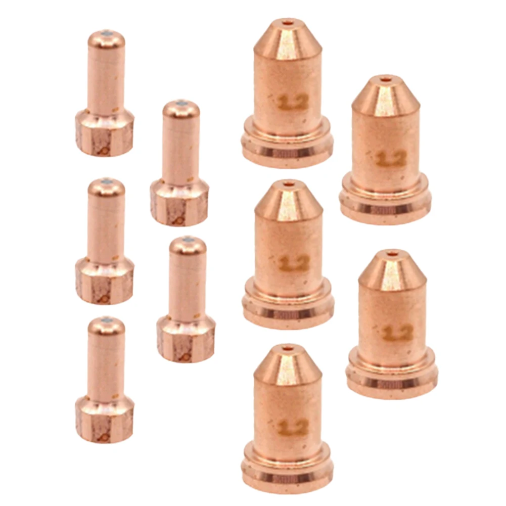 10pcs Plasma Electrode SC8004 Tip 51310.12 For Unimig Cut 45 SC80 Torch Cutting Torch Nozzles Electrodes Brass Resistant Nozzles