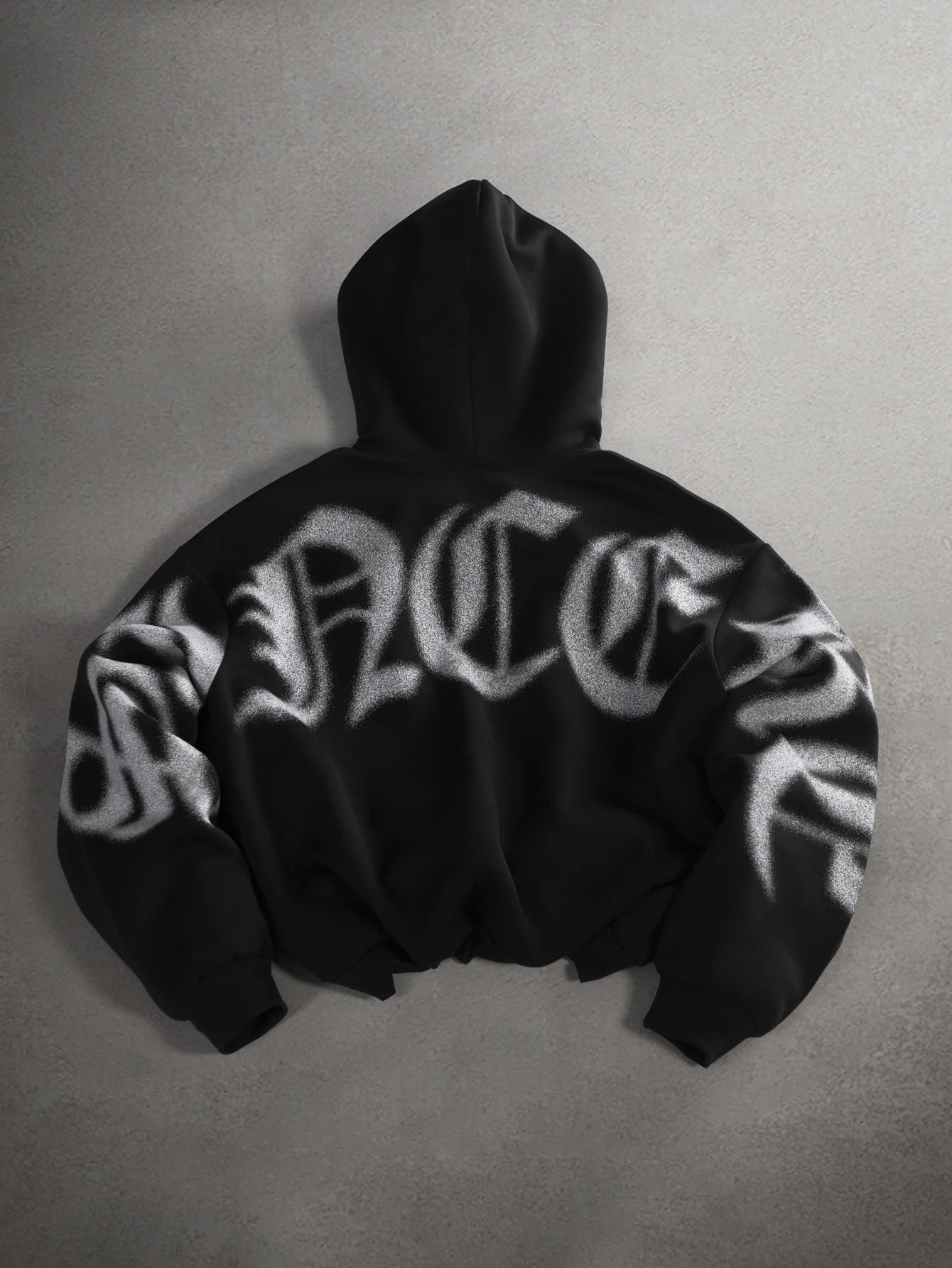 Men's Oversized Graphic Hoodie Streetwear Gothic Letter Print Pullover Loose Fit Long Sleeve Casual Black Sweatshirt Y2K Top gallery 1