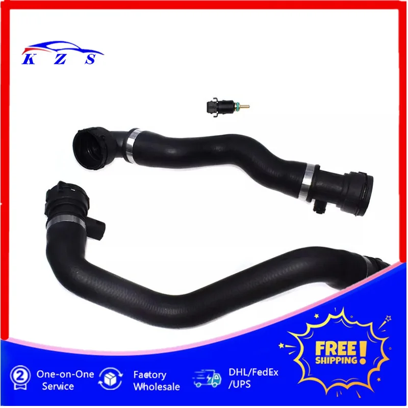 17127531581 17127531579 13621433077 خرطوم تبريد المبرد العلوي السفلي + مجموعة خرطوم خط التهوية لسيارات BMW E90 E92 128i 328i 325i 330i #2