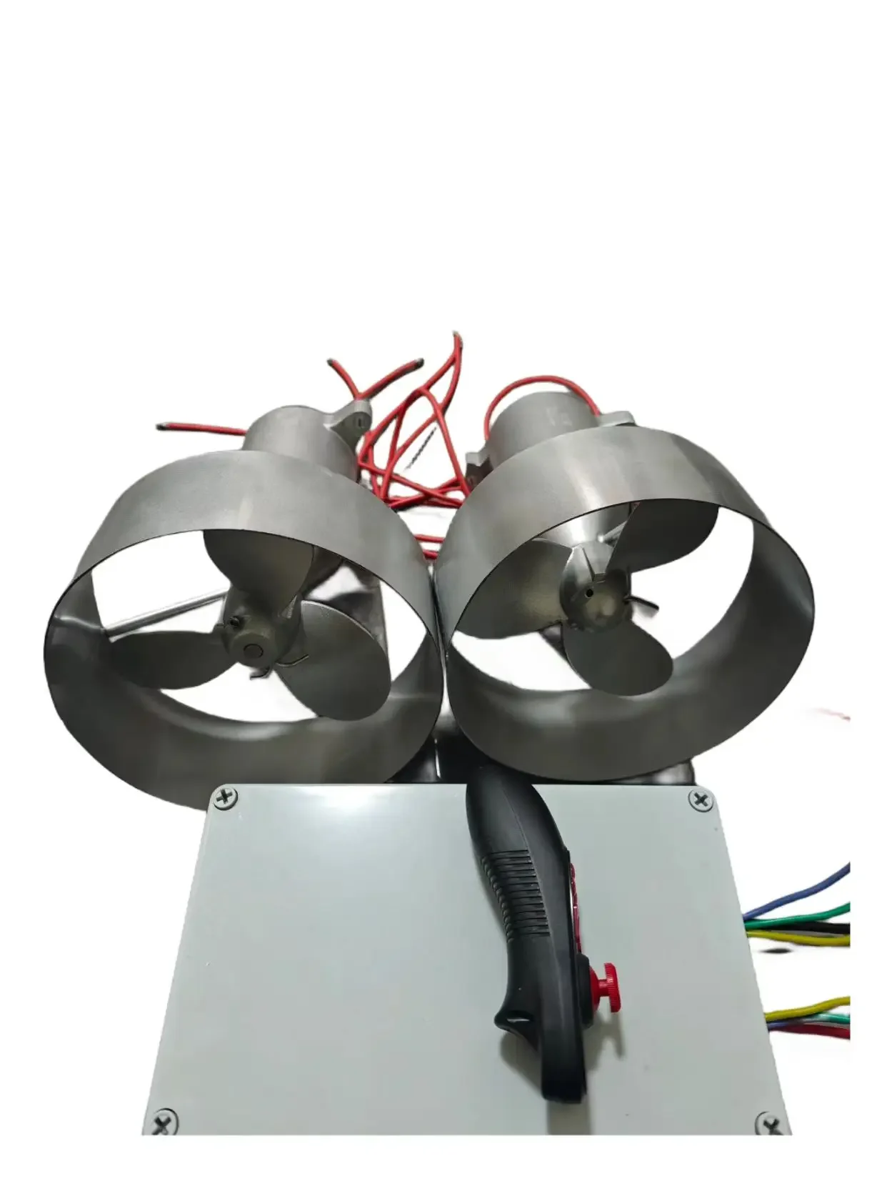 Voor 12V 24V 1000W 1200W Borstelloze Onderwater Propeller Voeg Afstandsbediening Module Voeg Vooruit of Achteruit Propeller Met Buitenste Cover