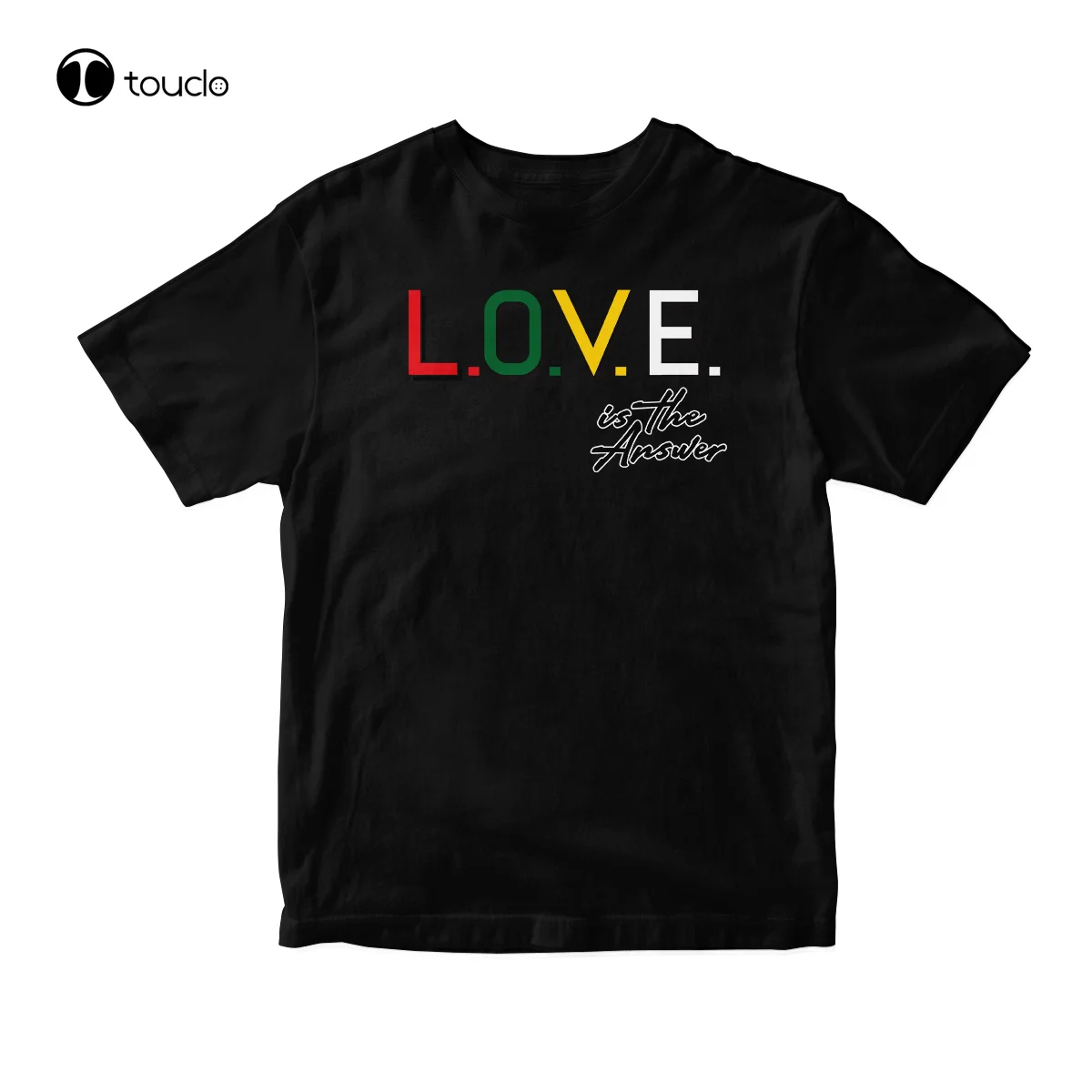 Love Is The Answer Black History Month Graphic T-Shirt All Sizes 100% Cotton Tee Shirt unisex