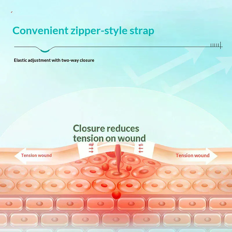 Zipper Band-aid Painless Wound Closure Patch Suture-free Wound Dressing Patches Zip Suture Reducer Band Aid Outdoor Portable