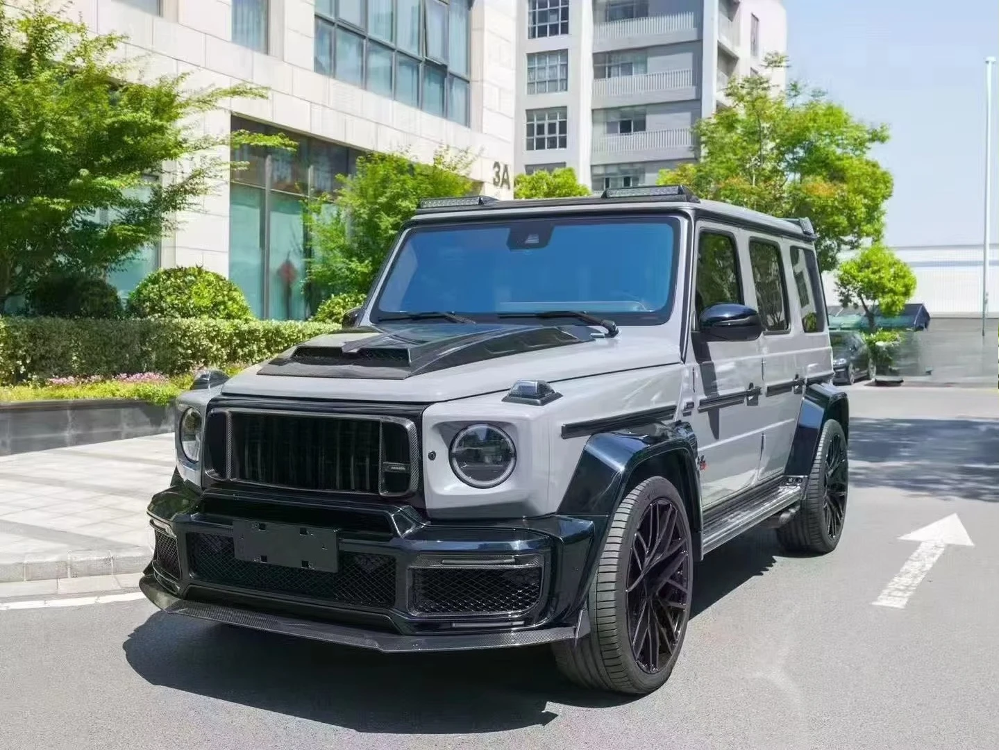 

Светодиодный фонарь на крышу автомобиля из сухого карбона для MG-Class W463/W464, 6000 люмен, 12В