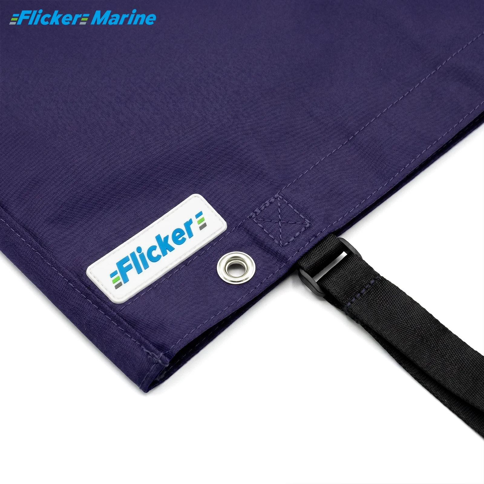 FLICKER MARINE Mainsail Boom Cover Classic Style Multi Size Polyester UV Resistant Durable Reinforced Stitching Sailboat Protect