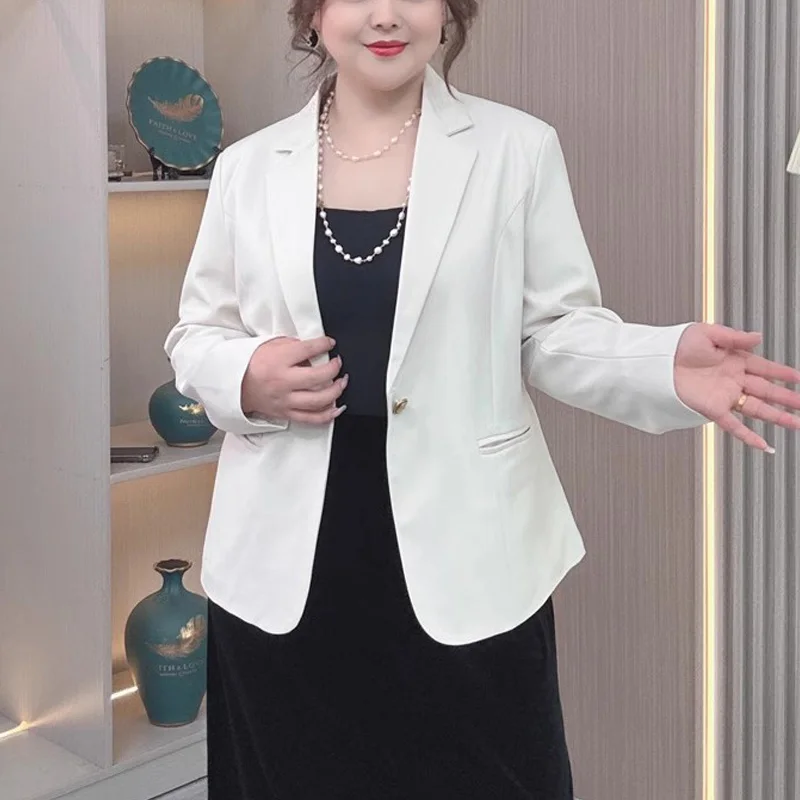 

Women's Plus Size Short Blazer Jacket For Curvy Petite Slim Fit Spring Autumn Office Casual Lounge Coat Chic Elegant Black