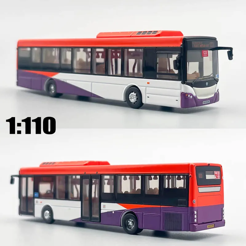 1/110 Bus Model Singapore World Crown Alloy Bus Model Toy