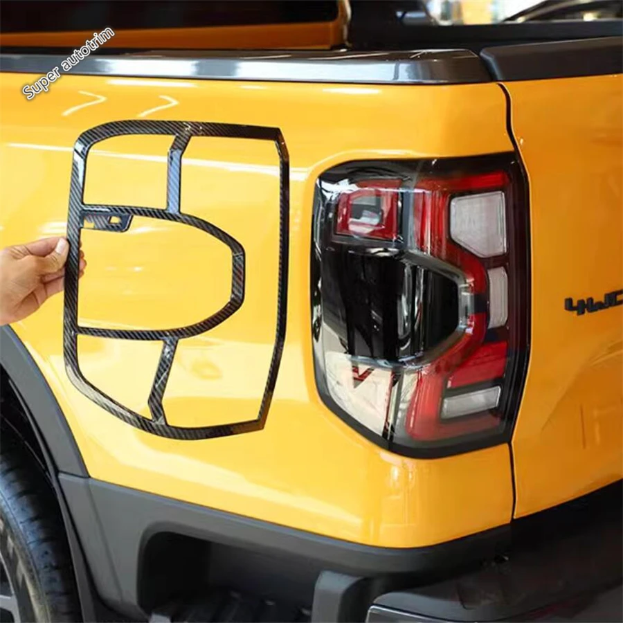 

Car Front Head Light Rear Tail Lamp Frame Decoration Cover Trim For Ford Ranger 2023 2024 ABS Chrome / Carbon Fiber Accessories