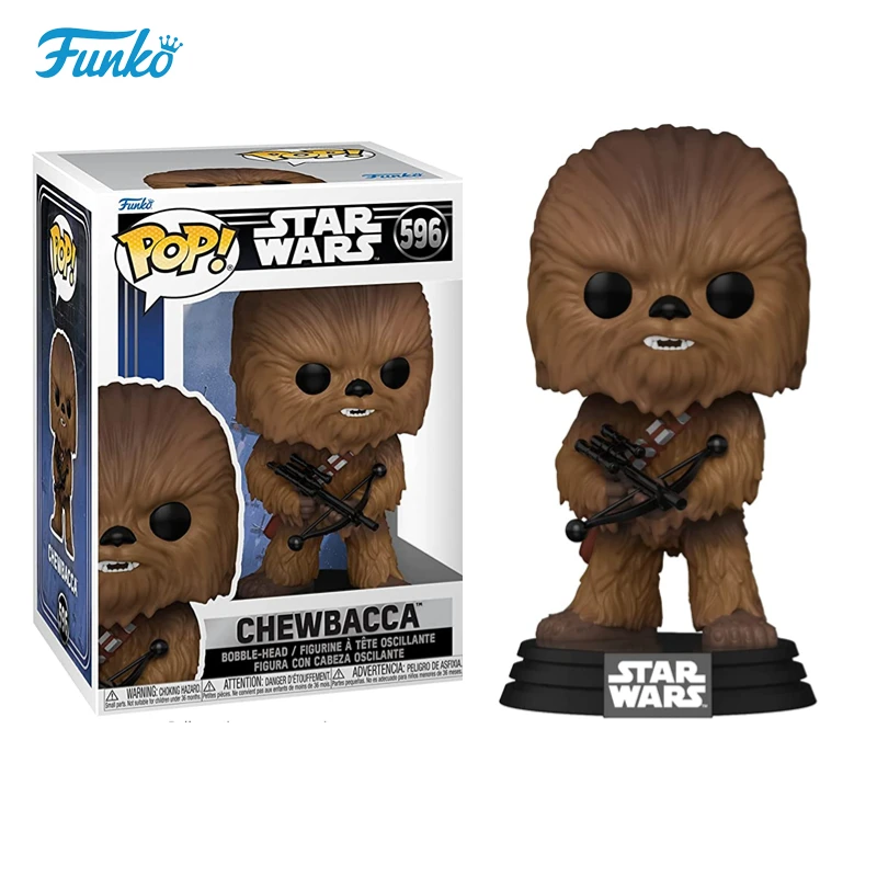 Funko pop estatueta de vinil filme star wars chewbacca figura de ação coleção bobble-cabeça figura ornamentos de mesa presentes