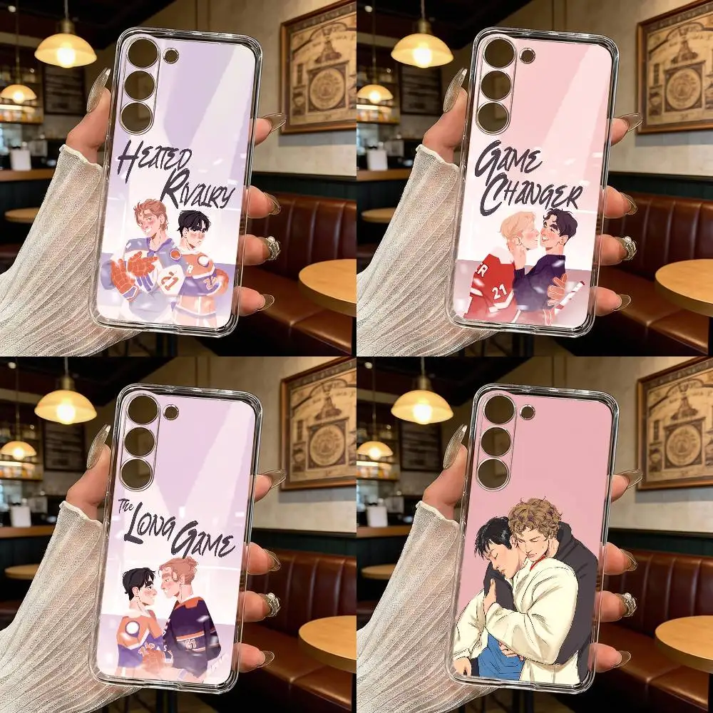Heated Rivalry S-Shane Hollander I-Ilya Rozanov Phone Case For Samsung Galaxy A71,A70,A52,A51,A40,A30 Transparent Cover